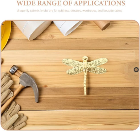 4pcs PRETYZOOM Dragonfly Cabinet Knobs: Vintage Cabinet Knobs Drawer Handles - Drawer Pull Handle Furniture Hardware