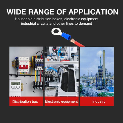 300 Insulated Electrical Connectors Kit PCS Crimp Terminal Assortment (Butt, Ring, Spade, Quick Disconnect)