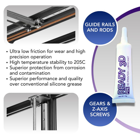 READY 3D 3D 3D PTFE High Performance Premuim Printer Lubricant, Ultimate Synthetic Lubrication for All Printers