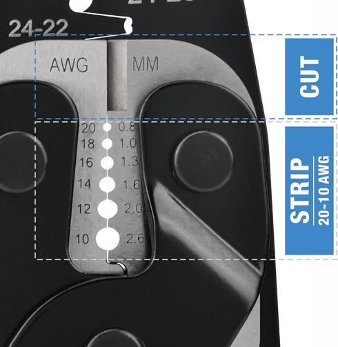 iCrimp IWC-1424AB Wire Crimping Tool for Weather Pack and Metri Pack Terminals with Built-in Stripper and Cutter