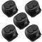 5 Pcs Insulated Multi Cable Connectors - 2 Port Single Entry Splice Electrical Power Connector Black