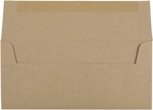 JAM PAPER #10 Business Premium Envelopes - 4 1/8 x 9 1/2 - Brown Kraft Paper Bag - 100/Pack