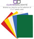 CleverDelights 5" 7" 100 Pack 5x7 Inch White Plastic Cards - x - - Waterproof Heavy Duty Card
