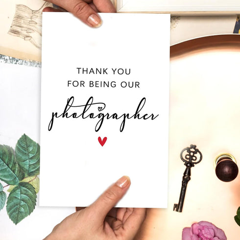 Amorista Thank You Card Gifts for Photographer, Simple Appreciation Gifts for Photographers,Thank You for Being Our