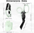 6 1 in Multi-function Trauma Shears with Strap Cutter and Glass Breaker, with Luminous Holster, Stainless Steel