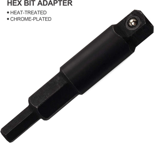 ANCIRS Ratchet Wrench 3/16 to 3/8, HVAC Service Wrench with Hexagon Bit Adapter Kit