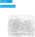 MECCANIXITY 50 Pieces Drop-Shaped Metal Paper Clips 1 Inch Silver Tone for Organizing Office Home Crafts