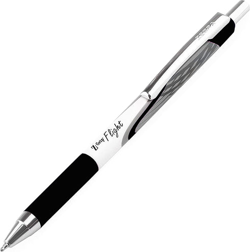 Zebra Classic Z-Grip Flight Ballpoint Pens - 1.2mm - Black & Violet - Pack of 6 by Zebra Pen