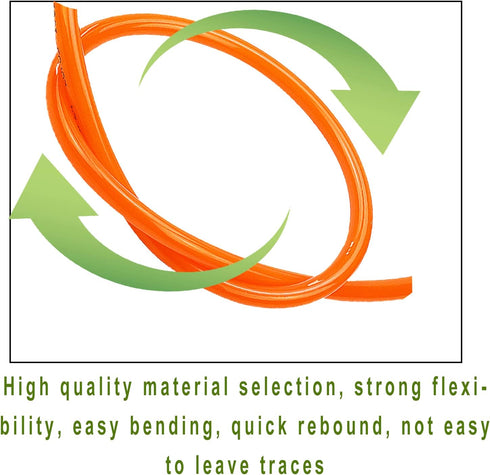 AOPANDA Pneumatic Tubing Pipe 5/32" OD Orange Air Compressor PU Line Hose Tube for Water Fluid Transfer 12 Meter
