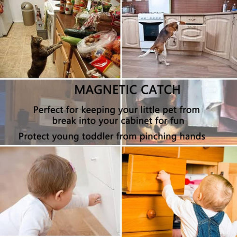 2 Pack 15 lbs Closet Kitchen Cabinet Magnets Closure CBRIVE Cabinet Magnetic Catch Cupboard Door Magnets Heavy Duty