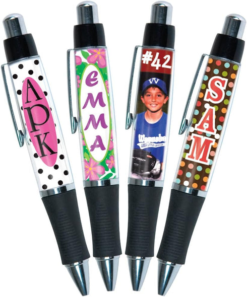 Jaymo PixPen - DIY Photo Pen, Create Your Own Personalized Pen, 4 Pack with Wallet Photo Inserts