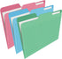 Find It File Folders - 12 Pack Tabbed, Letter Size, Double-Sided, Ruled Filing Folders for Office, School,