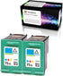Refilled HP 75XL Ink Cartridge Replacement for HP Officejet J6480 Photosmart C4400 Printers (2 Color)