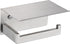 LANC Bathroom Toilet Paper Holder with Shelf, Brushed Nickel Toilet Paper Roll