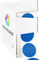 ChromaLabel 1 Inch Round Permanent Color Code Dot Stickers, 1000 Labels per Dispenser Box, Dark Blue