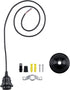 4 Pack E26/E27 ACBungji Industrial Mini Pendant Light Kit, Base Lampholder Pendant Light Cord Adjustable Hanging Light