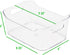 Mind Reader 4 Pack Desk Supplies Organizer, Clear Office Supplies Holder, 8.85" x 6" x 4"