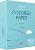 Alitte Colored Paper 500-Sheets - Blue Paper, 8.5 x 11 Colored Printer