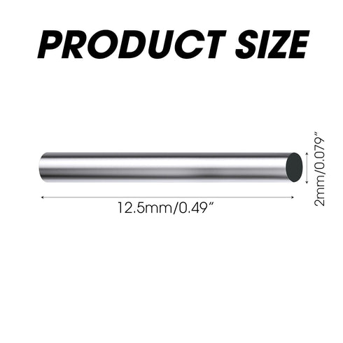 100PCS Metal Dowel Pins, 12.5mm x 2mm Stainless Steel Parallel Pegs for Shelf Support