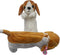 Plush Animal Stationery Cartoon Cute Dog Pencil Case for Teen Girls and Cosmetic Bag, 1 Pack, Color Brown White