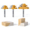 Professional 3 PCS 45 Degree Lock Miter Router Bit Set - Carbide