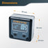 POWERTEC 71828 Digital Angle Gauge, Protractor and Level Box for Woodworking, 1 Pack