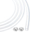 MECCANIXITY 3.3ft Clear Silicone Rubber Tubing, 5/16" OD Flexible Plastic Tube for Brewing, Wine Making, Pump Siphon,
