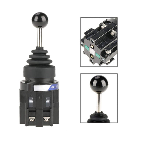 Four Way Reset Cross Switch: CS-402 4NO 4-Position Momentary Joystick Switch Kit