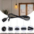 Jacqings E26/E27 15ft, Hanging Lantern Extension Cord Cable, Pendant Light Socket with On/Off Switch Hanging Lamp, Lamp