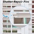 Maitys 80 Pcs Shutter Repair Pins, Plantation Shutter Fasteners Spring Loaded Replacement Repair Pins for Windows