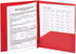 Smead Poly Two-Pocket Folder, Three-Hole Punch, Prong Fasteners, Letter Size, Red, 3 Per Pack