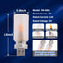 TWOHORSER Bulb,Flame Vehicle,Bedroom,Hallway,Camping,2-pack Portable USB Night Light Effect Lamp with Remote Control