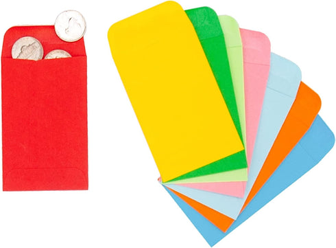 ESSENTIAL #1 200 Piece Coin Envelopes, 2.25" x 3.5", Gummed Flap for Home and Office Use