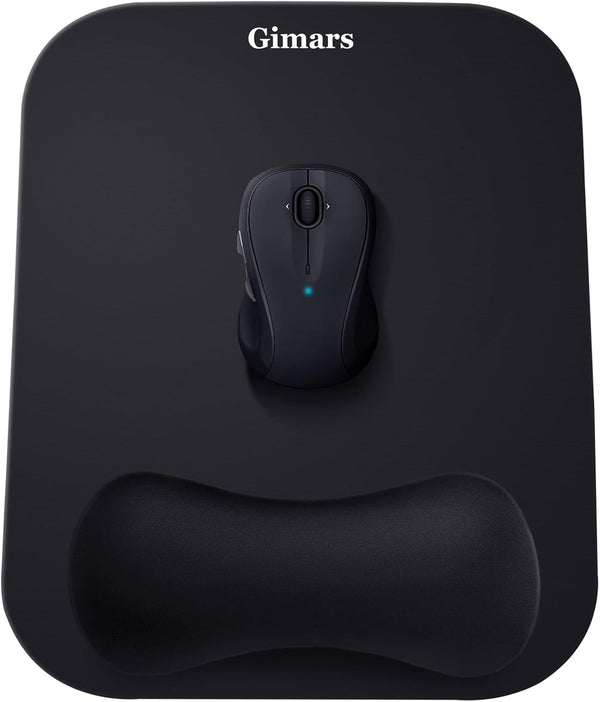 Gimars Large Smooth Superfine Fibre Memory Foam Ergonomic Mouse Pad Wrist Rest Support