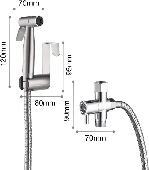 AYVANBER Set Handheld Bidet Sprayer for Toilet Handheld Sprayer Kit Toilet Sprayer Attachment for Toilet Handheld Bidet