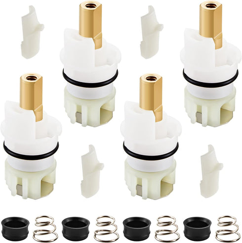 RP25513 Faucet Stem Assembly Replacement Kit for Two Handle Faucet, Includes RP4993 Seats and Springs, 4 Pack