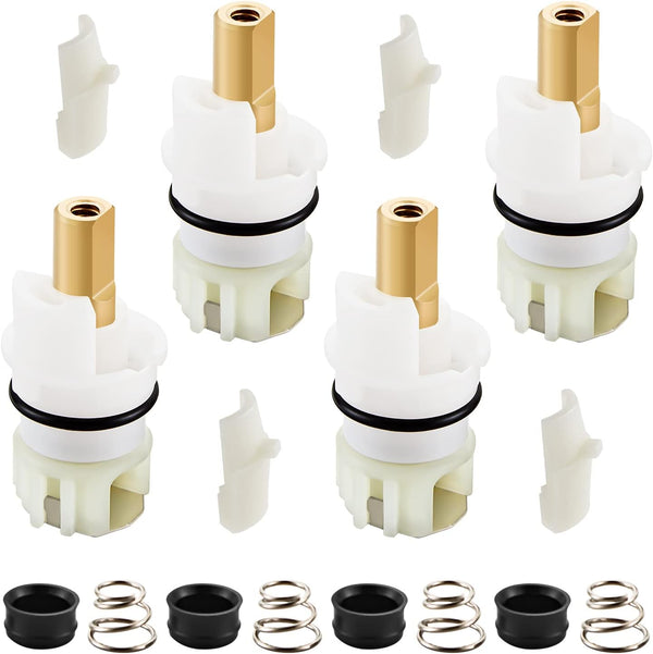 RP25513 Faucet Stem Assembly Replacement Kit for Two Handle Faucet, Includes RP4993 Seats and Springs, 4 Pack