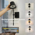 IZOKIN Set Battery Operated Wall Sconce Rechargeable Wireless Cordless Wall lamp Decor of one Black for Bedroom Living