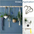 50Pcs 7/8 Inches Brass Plated Ceiling Hooks, Screw Hooks, Silver