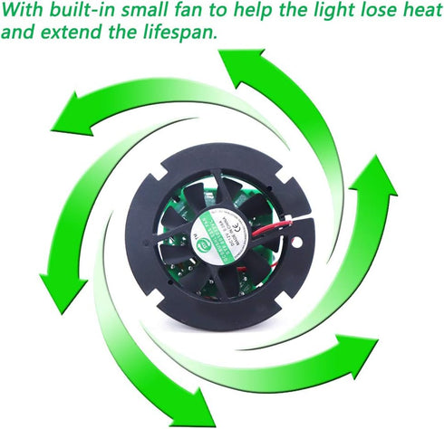 Aolyty 45W (85W Equivalent) PAR38 LED Bulb, White 6000K 3500lm E26 Base, 35 Degree Beam Angle, AC 120V