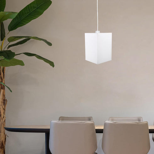 E27 5.5" 5.5" 7.8" Square Lamp Shade: Fabric Lampshade for Table & Floor Lamps - Square Replacement Lampshade