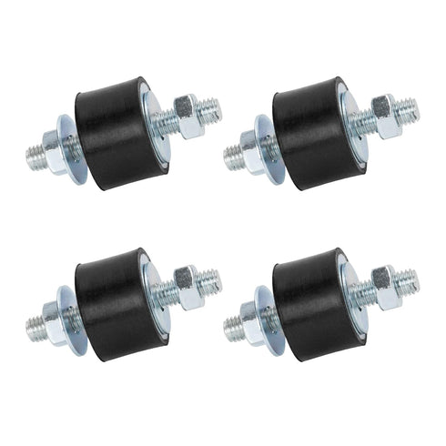 Cherbo 4 Pack M8 30x20mm Rubber Studs Shock Absorber, Anti Vibration Isolator Mounts for Air Compressors