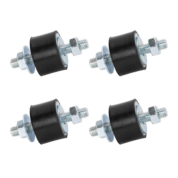 Cherbo 4 Pack M8 30x20mm Rubber Studs Shock Absorber, Anti Vibration Isolator Mounts for Air Compressors