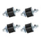 Cherbo 4 Pack M8 30x20mm Rubber Studs Shock Absorber, Anti Vibration Isolator Mounts for Air Compressors