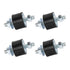 Cherbo 4 Pack M8 30x20mm Rubber Studs Shock Absorber, Anti Vibration Isolator Mounts for Air Compressors