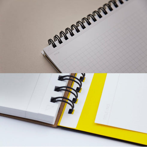 Maruman MNEMOSYNE Notebook 5.83 x 8.27 Inches (Horizontal A5), 5mm-squared, 70 Sheets