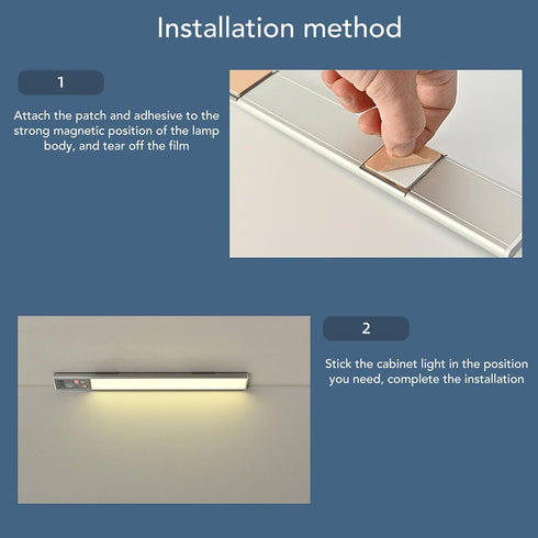 3 Dimmable Closet FTVOGUE Motion Sensor Under Cabinet Light Rechargeable with Color Temperature Super Thin Design