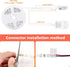 Dimmable 16.4ft 3000K WOBANE LED Strip Lights, Motion Sensor Light Strip with Remote and Adapter, Night Light