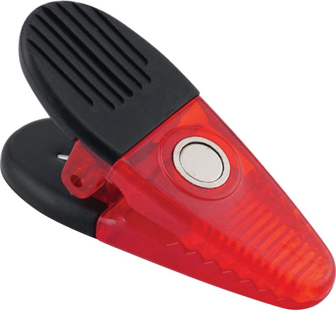 Large Red Magnetic Clips, Neodymium Magnet, 3-1/2" Length, Pack of 2