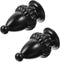 Gadpiparty 2pcs Black Aluminum Lamp Finial Simple Decorative Light Accessory for Table and